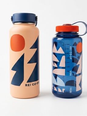 REI Co-op Matching Hydro Flask 40oz + Nalgene 32oz Bundle